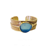 EGYPTIAN QUEEN Cuff: Chalcedony